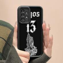 Funda para móvil Vagos 13 con diseño de manos de esqueleto y rosas. Compatible con Samsung, Apple, VIVO, OPPO, , Transsion, ,  y Honor. Fabricada en TPU, ofrece protección contra golpes y caídas. Un regalo ideal para familiares y amigos. - Negro - Ver 5