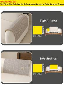 1 chiếc đệm sofa chống trượt bằng vải nhung kẻ sọc màu trơn, thân thiện với da, dùng được cả bốn mùa, có thể giặt máy, dùng để bảo vệ đồ nội thất sofa trong phòng khách, phòng ngủ, phòng học. - Lanting - Xem 30