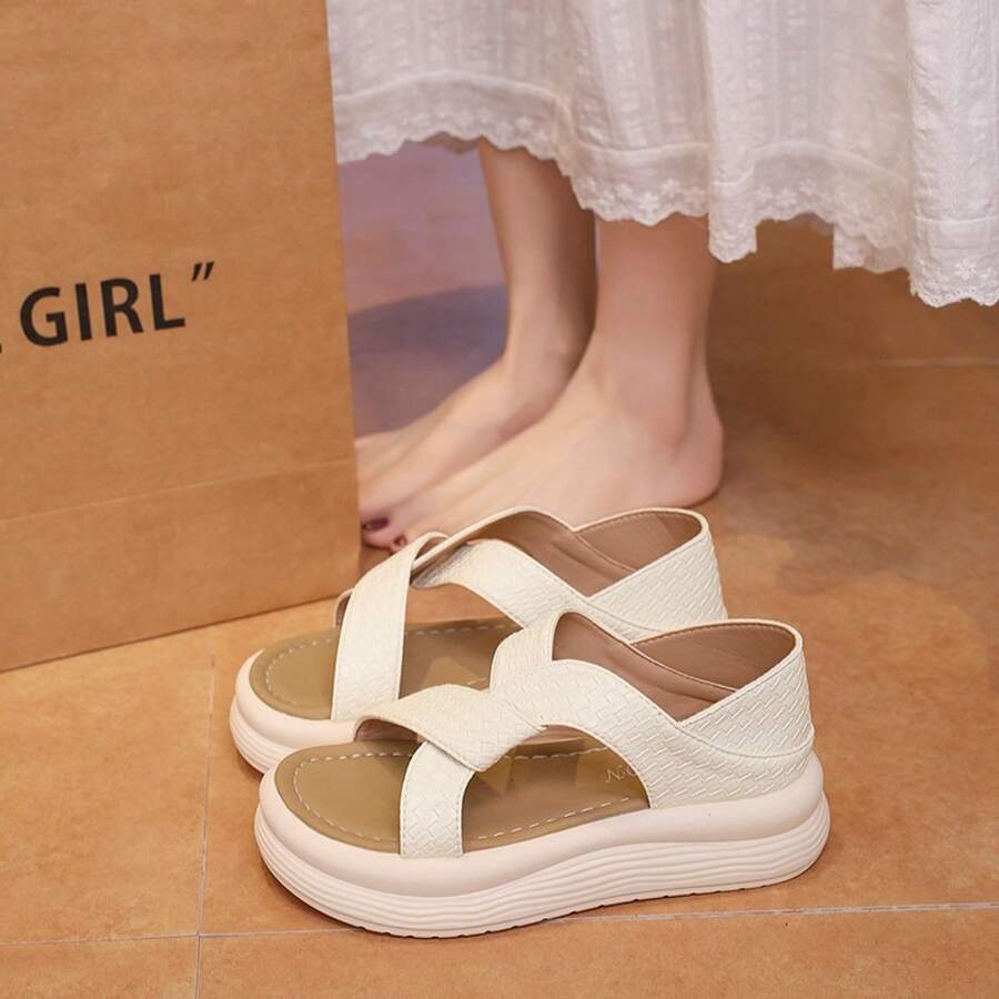 Women Platforms & Wedge Sandals - Champagne - View 1