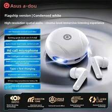 ASUS Adol R22 遊戲藍牙耳機，配備專業遊戲晶片，藍牙 V5.4 版本，低延遲性能，適用於直播、通話、辦公工作、戶外露營 - 查看 2