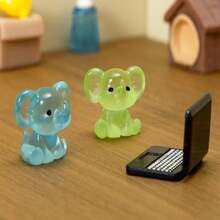 50pcs/30pcs/10 Small Elephant, Car Shaped Animal Decorations, (Random Color) Cute DIY Small Animals, Hidden Plastic Miniature Models, Suitable For Home Decor, Miniature Garden, Home Landscape, Aquarium, Christmas Craft Gifts, Party Gifts, Succulent Pots, Moss Landscaping Instantly Transform Into Underwater Cute World, Fish Tank Decor: Waterproof Material - Multicolor - View 10