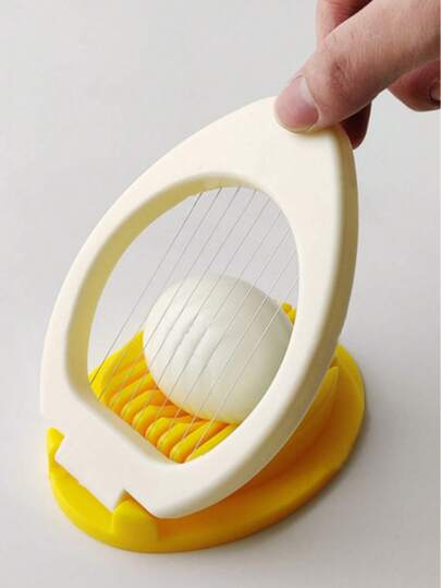 1Piece Egg Slicer, Fruit Salad Cutter Century Egg Separator Kitchen Gadget Plastic Egg Slicer Multi-Functional Egg And Preserved Egg Cutter,Creative Tool