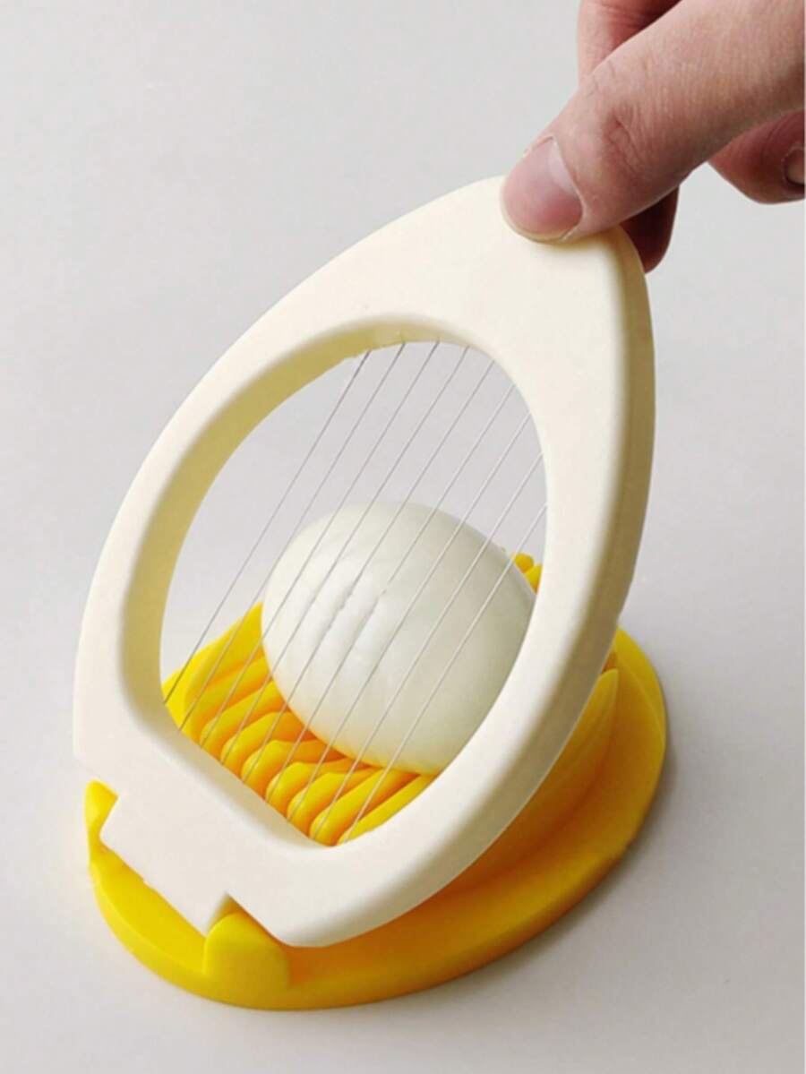 1Piece Egg Slicer, Fruit Salad Cutter Century Egg Separator Kitchen Gadget Plastic Egg Slicer Multi-Functional Egg And Preserved Egg Cutter,Creative Tool