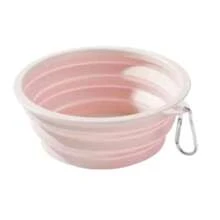 Foldable Portable 350ml/600ml Pet Dog Bowl, Silicone Pet Food & Water Bowl, Outdoor Camping Hiking Pet Feeding Bowl With Carabiner - Multicolor - View 10