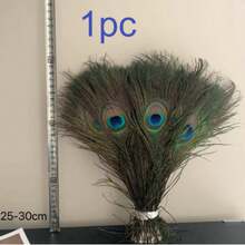 1/5/10/20/50pcs Vivid Artificial Peacock Feathers, 10-12 Inches (25-30cm) Long, Suitable For DIY Floral Arrangement, Elegant Home Decor, Wedding, Christmas Party, Holiday Celebration And Craft Making - Multicolor - View 11