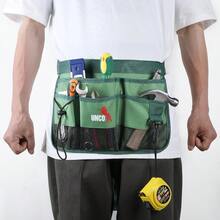 UNCO- Adjustable Gardening Belt, Green, 7 Pockets, Wear, Cut And Water Resistant, Garden Tool Belt Pouch, Waist Apron With Pockets - Black - View 9