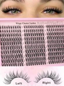 300 sợi mi giả hoạt hình, kiểu dáng tự nhiên, mềm mại, dài 10-16mm, thích hợp cho cosplay nhân vật anime, không chứa nhựa, mi giả đơn với độ cong CC. - D - Xem 1