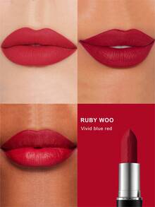 MAC Lipstik Matte Sutra M.A.CXIMAL - 691 RUBY WOO - Biru-Merah Cerah - 3,5g / 0,12oz - 691 RUBY WOO - View 7