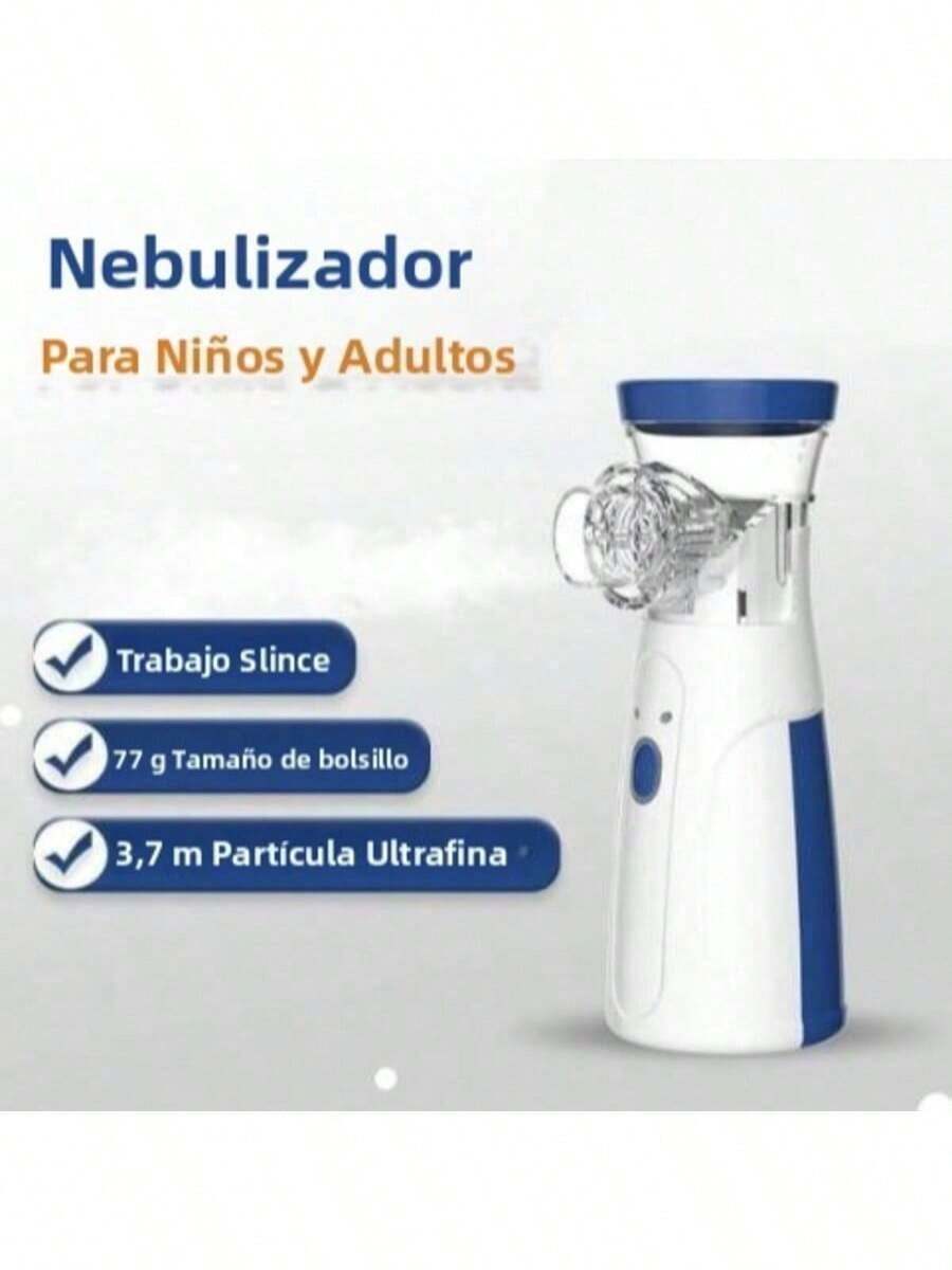 Ultrasonic Nebulizer - Nebulizer, Rechargeable Nebulizer For Adults And Children, Portable Nebulizer, Two Modes, Self-Cleaning Function, Suitable For Respiratory Problems - One Size Fits All - View 1