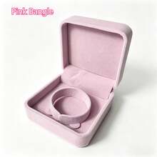 1 pièce Boîte de rangement pour bijoux en velours, organisateur de bijoux rose, convient pour la maison, peut ranger les colliers, bracelets, bracelets joncs, bagues, boucles d'oreilles et autres bijoux, emballage cadeau idéal pour la Saint-Valentin, la Fête des Mères, la Fête des Pères, Noël, anniversaire, Thanksgiving et autres fêtes - Multicolore - Voir 16