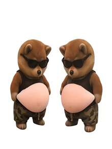 2pcs Little Bear, Cat Anti-Collision Stickers, Soft Cushioning Door And Wall Protection Stickers For Home Use, Suitable For Various Home Anti-Collision Needs, Soft And Stress-Relieving(Color And Style Are Random) - A - View 2