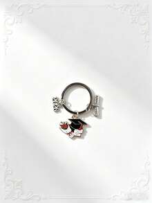 5pcs Unisex 2026 Graduation Commemorative Keychains, Cute Alloy Enamel Graduation Cap Keychains, Graduation Ceremony Commemorative Gifts, Graduation Transcript Class Badge Keychains As Giveaways, Backpack, Handbag Charms, Car Accessories, Cute Gothic Y2K Style Bag Strap ID Holder, Car Accessories Bag Ornaments, Christmas School - Multicolor - View 15