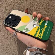 MINISO Snoopy Never Stop Climbing In-Mold Decoration Phone Case For IPhone 17/17 Pro/17 Pro Max/17 Air/16/15/14/13/12/11/X Series Iphone 17 Pro Max Case Iphone 17 Pro Case Iphone 17 Case Scratch-Resistant Fade-Proof The Girlfriend - Black - View 3