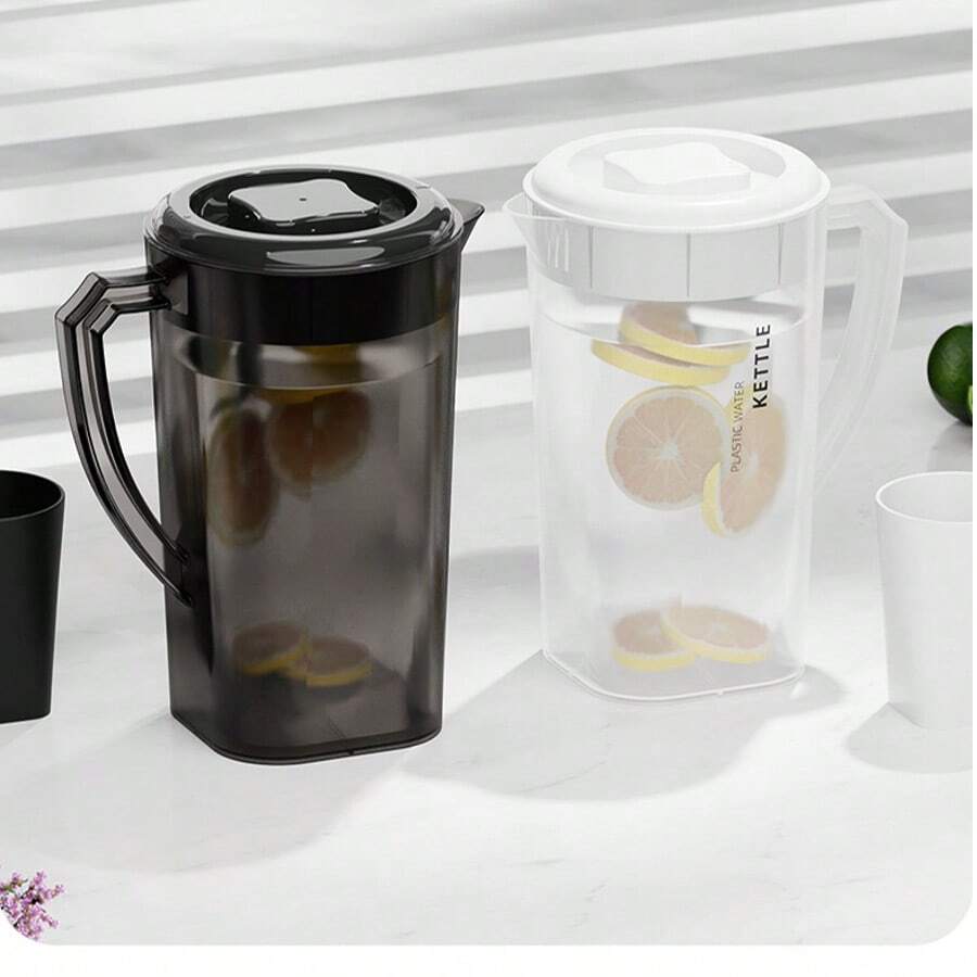 Large Capacity Cold Water Pitcher Set, Heat Resistant PP Material, Anti-Drop Fruit Juice & Tea Pot - Multicolor - View 1