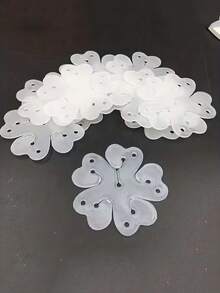 50pcs Clover Shaped Balloon Clips - Flower Shaped Balloon Fixers, DIY Balloon Accessories, Party Decorations, Balloon Shaping Tools, Suitable For Weddings, Birthdays, Graduations, Anniversaries, Theme Parties, Retro Gatherings, Bachelorette Parties - one-size - View 2