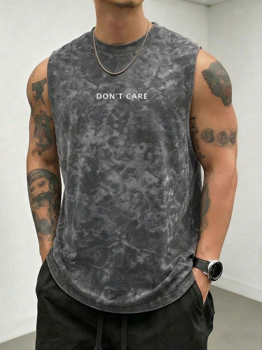 Simple Studio | Men's Vintage Rugged Style Washed Short Sleeve Tank Top | Suitable For Summer Wear | Comfortable & Breathable | Leading Fashion