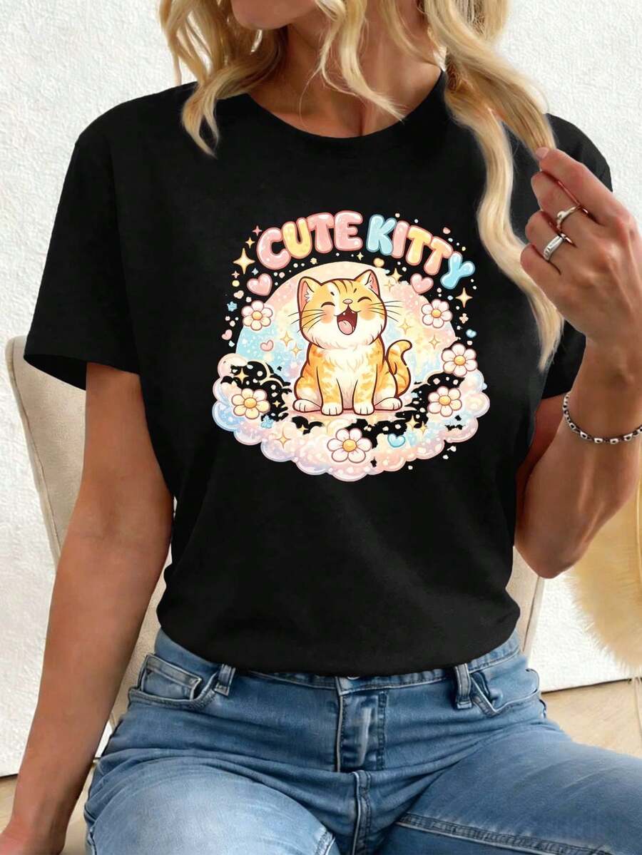 Women T-Shirts - Black - View 1