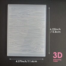 Bìa đựng tài liệu bằng nhựa dập nổi 2D, thích hợp để trang trí thiệp giấy DIY, sổ lưu niệm, trứng Phục Sinh, tường gạch hình trái tim, nốt nhạc, trang trí lễ hội. - trắng - Xem 52