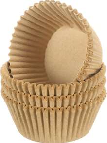 100 piezas de capacillos para cupcakes multicolor, resistentes al aceite y al olor, adecuados para cupcakes, muffins, frutos secos - Ver 19