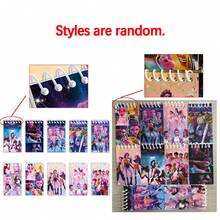 10个装 K-Pop 女巫小队动漫人物随机款式可爱卡通便携文具礼品 - 彩色 - 查看 8