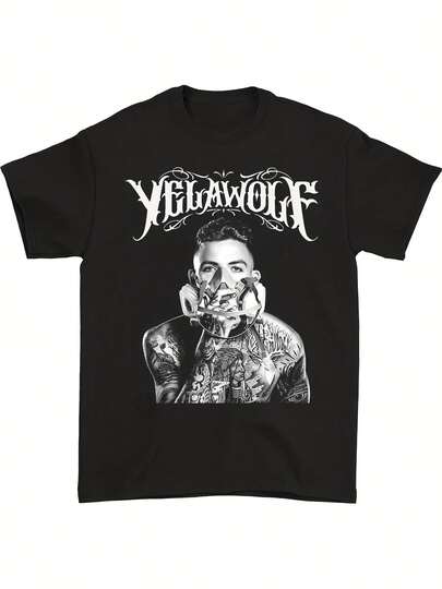 FashionMen's & Women's Yelawolf Rap Icon Iconic Signature Unisex T-Shirt Made From 100% Cotton, Soft, An Essential All-Season Casual Streetwear Item, Suitable For Any Style In Any Season, Affordable For Everyday Use And A Perfect Christmas Gift For Fans And Friends, Creative Design, Ideal For Outdoor Activities.
