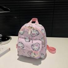 1pc SANRIO Korean Style Unisex Backpack, Lightweight Mini Backpack, College Style Colorblock/Drawstring Design, Zipper Closure, Lightweight Student Bag, Casual Daily Backpack, Suitable For Women/Students/Graduates Daily Use, Outings, Travel, School, Back To School Season, Back To School Essential - Multicolor - View 8
