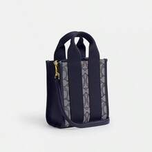 Coach Smith 15 Small Satchel Purses Tote Top-handle Handbag Crossbody Bag with Detachable Strap - 海軍藍 - 查看 8