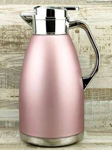 1个不锈钢真空保温咖啡壶，适用于盛装水、茶、咖啡及其他饮料 - 粉色 - 查看 7