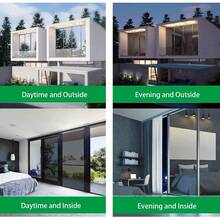 2/3/5M One Way Mirror Window Film Vinyl Self-Adhesive Reflective Solar Film Privacy Window Tint For Home Silver Glass Sticker - Two-sided Silver - View 5