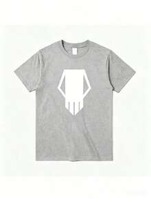 High Quality Summer Bakugo Katsuki Printed Women's Oversized Cotton Graphic T-Shirt Casual Streetwear Birthday NYE Top - 灰色 - 查看 1