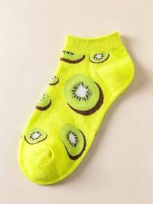 1/10 Đôi tất cổ thấp nữ kiểu dáng độc đáo với họa tiết trái cây - Nhiều màu - Xem 7