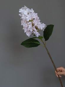 1支長莖繡球花人造花，婚禮場地裝飾路徑引導假花攝影道具 - 多色 - 查看 16
