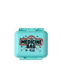 Mini 6-Compartment Portable Pill Box, Medicine Storage Box, Travel Pill Box, Printed With "My Pill Box" And Pill Pattern, 6-Compartment Small Pill Box, Sealed Pill Packaging Storage Box, 6-Day Weekly Pill Storage Box, Travel Essential Pill Box, Daily Vitamin Pill Box, Pocket Pill Box Storage Box, Exquisite Storage Box, Home Essential, Travel Essential - Multicolor - View 13