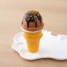 Schylling 1个逼真的奶油冰淇淋甜筒模型，创意仿真食物玩具，挤压玩具 - 彩色 - 查看 4