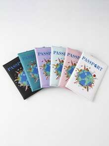 1 chiếc bao đựng thẻ bằng da PU, thiết kế vuông mỏng đơn giản, phù hợp cho cả nam và nữ, dùng để đựng tài liệu du lịch, ảnh, quà tặng đơn giản bốn mùa, họa tiết in tinh tế và nhỏ gọn. - nhiều màu - Xem 10