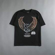 Darcsport T-Shirt For Men And Women, Cotton Short-Sleeve Wolf Head Shirt, Fitness Round-Neck Short-Sleeve - 白色 - 查看 3