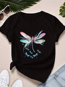 Women T-Shirts - Black - View 11