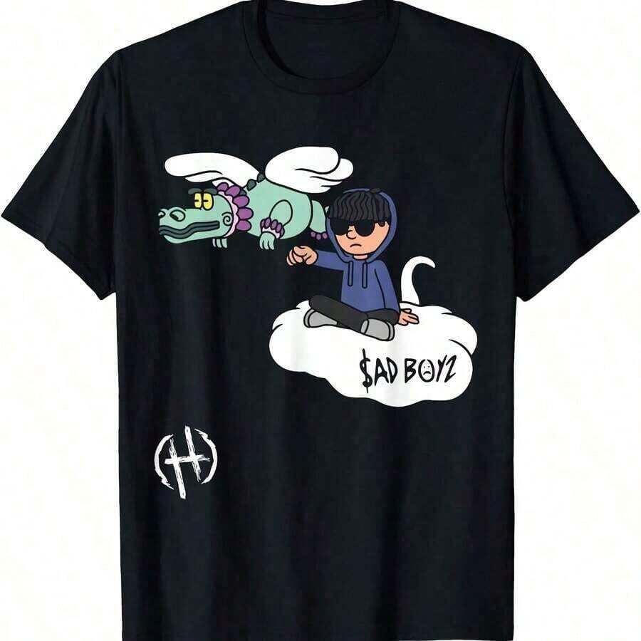Camiseta con capucha positiva Junior Corridos Tumbados H Belicos Sad Boys- - Negro - Ver 1