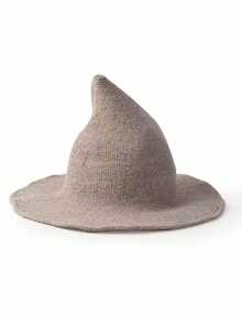 1 欧美针织女巫帽 万圣节尖顶巫师帽 可折叠跨境热销秋冬渔夫帽 - 彩色 - 查看 11