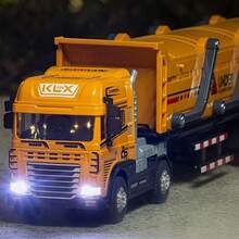 Alloy Engineering Truck With Light And Sound - Inertia Toy, Detachable Head - Multicolor - View 1