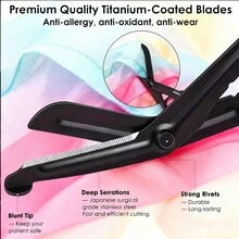 1/3 Sets Stainless Steel Care Scissors With Expandable Badge Scroll- Compact Pocket Design Portable And Non Falling, For Offices, Sewing, Home Crafts, And Schools Student Handicraft Course Fashion Accessories, Durable Tool Design - Multicolor - View 7