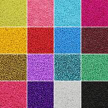 650/220 peças de contas de vidro tipo arroz de 2-4 mm em laca cozida de cor sólida, acessórios para joias de missangas DIY feitas à mão, materiais de artesanato - Contas de arroz pintadas - Ver 3