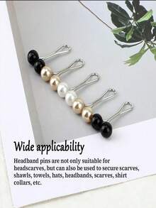 24pcs/Set Women's Brooches, Scarf Clips, Shawl Pins, Headscarf Clips, Scarf Shawl Pins, Pearl Scarf Pins, Pins For Sweaters And Dresses, Women's Clothing Accessories. Suitable For Clothing, Jeans, Headwear (1/6/8/12/24pcs) - Multicolor - View 8