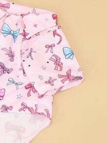 1pc Non-Stretchable Polyester Fabric Pet Shirt, Designed For Cats And Small Dogs. Suitable For Small And Medium Pets. Cat Supplies, Daily Dog Shirt, Summer Top, Small Dog Clothes. Not Suitable For Large Dogs. This Garment Runs Small, Recommend Ordering 1-2 Sizes Up From Your Usual Size. - Pink - View 7