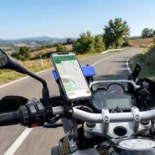 Motorcycle Phone Holder, Anti-Vibration Handlebar Mount, 360° Rotation, Suitable For Motorcycles And Bicycles, Smartphone Anti-Vibration Cradle - Multicolor - View 7