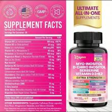 1 Pcs Women's Hormone & Cycle Support |   All-In-One Supplement With Myo-Inositol, D-Chiro Inositol & 13+ Active Ingredients |   90 Vegan Capsules |   Made In USA - 1瓶 - 查看 7