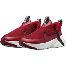 Nike Flex Plus (PS) | Zapatillas deportivas y casuales sin cordones para niños pequeños y niños, color rojo y negro. - Rojo - Ver 2