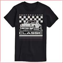 Instant Message - Performance Classic Car Short Sleeve Graphic T-Shirt - Black - View 1