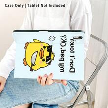 1pc Chicken Holding Knife Pattern Flip Cover Tablet Protective Case With Pen Slot, Compatible With Samsung, Apple , , , Honor, Matepad, , - Multicolor - View 4