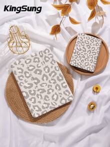 Kingsung 粉灰豹纹图案平板电脑保护套，兼容 iPad 9.7/10.2/10.5/10.9/12.9/Pro 11（第十代）、Air 8(M4)2026（11 英寸）、Air 8(M4)2026（13 英寸），兼容三星 Galaxy Tab S6 Lite 10.4 英寸，兼容 Kindle Paperwhite 第十二代（2024 年款）、Kindle 第十一代（2022 年款），Clara 色，柔软防摔，智能支架/自动唤醒/睡眠功能 - 彩色 - 查看 9